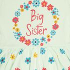 Girls Cotton Frock, Light Green, small image number null