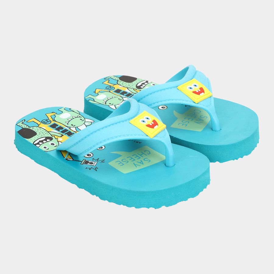 Infants' Slipper, Aqua, large image number null