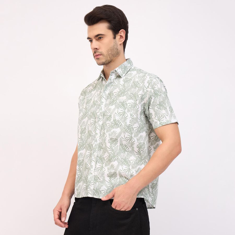 Men's 100% Cotton Casual Shirt, हल्का हरा, large image number null