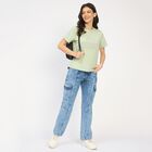 Ladies' 100% Cotton Round Neck T-Shirt, Light Green, small image number null