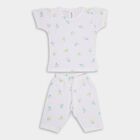 Infants' 100% Cotton Capri Set, सफ़ेद, small image number null