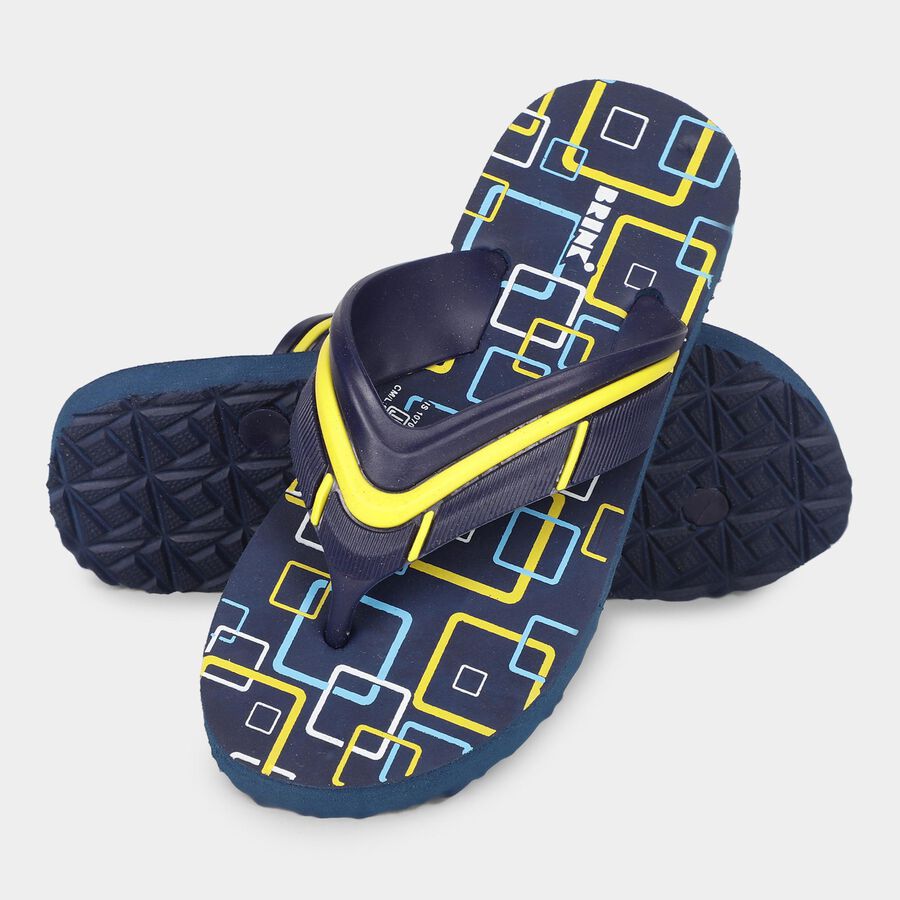 Boys' Slipper, Navy Blue, large image number null