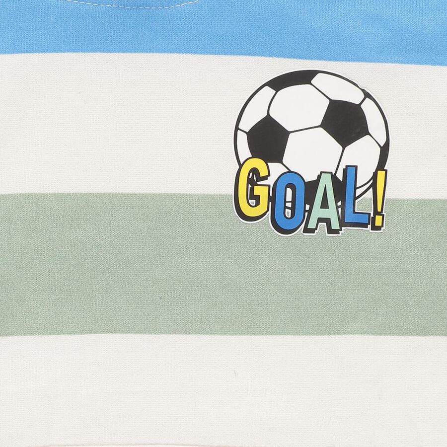 Boys Multicolor Hooded Neck Casual Sweatshirt, सफ़ेद, large image number null