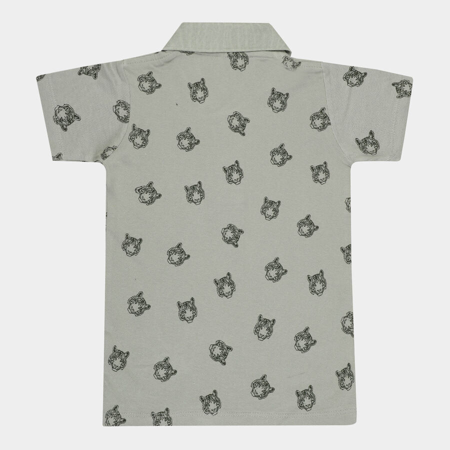 कॉटन टी-शर्ट, हल्का हरा, large image number null
