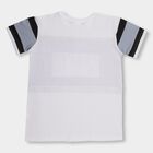 Boys' 100% Cotton Half Sleeves T-Shirt, White, small image number null