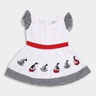 Infant's Cotton Frock , नेवी ब्लू, small image number null