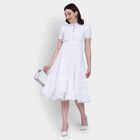 Ladies' Dress , ऑफ व्हाइट, small image number null