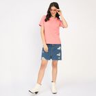 Ladies' 100% Cotton Round Neck T-Shirt, Pink, small