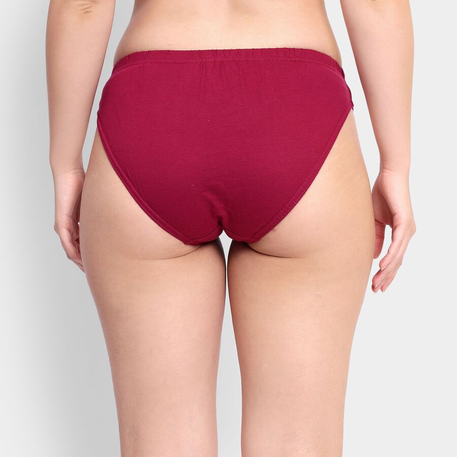 Ladies' 100% Cotton Panty, वाइन, large image number null