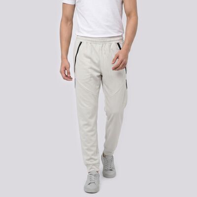 Men's Grey Jogger Fit Zip Pocket Track Pants