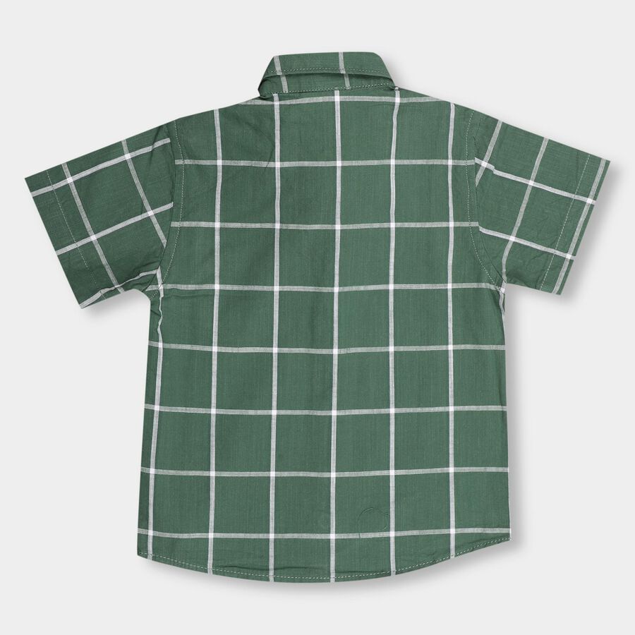 Infants' 100% Cotton Shirt, Dark Green, large image number null