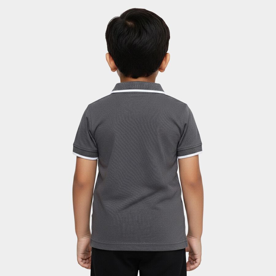 Boys' Half Sleeves T-Shirt, Lilac, large