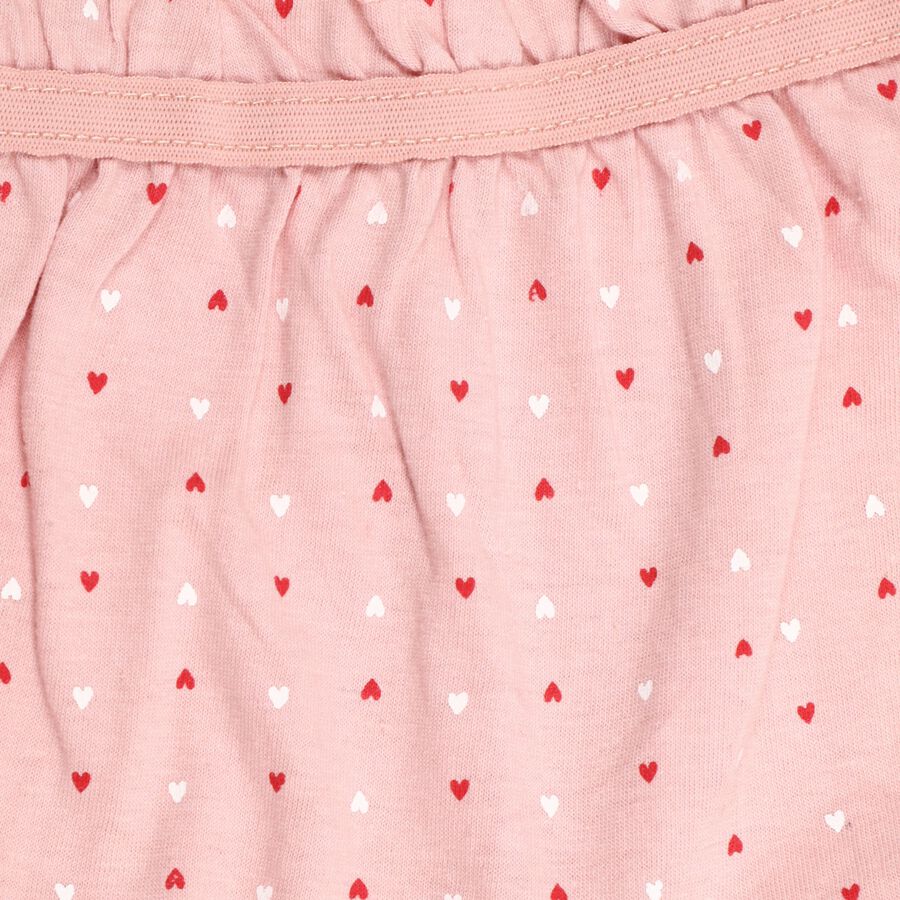 Girls' 100% Cotton Bloomer, Peach, large image number null
