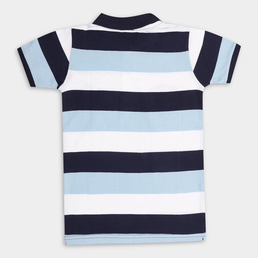 Boys' 100% Cotton Half Sleeves T-Shirt , Light Blue, large image number null