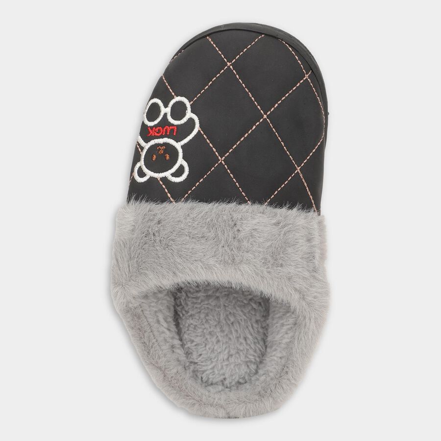 Kids' Winter Slipper, Black, large image number null