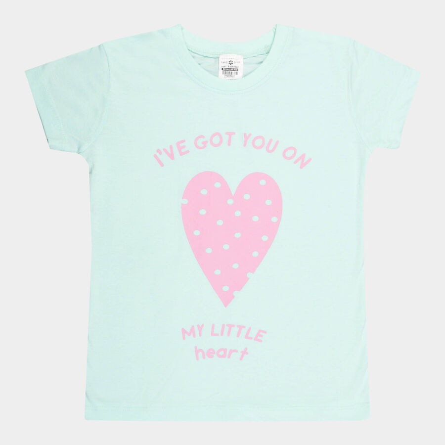 Girls T-Shirt, Light Green, large image number null