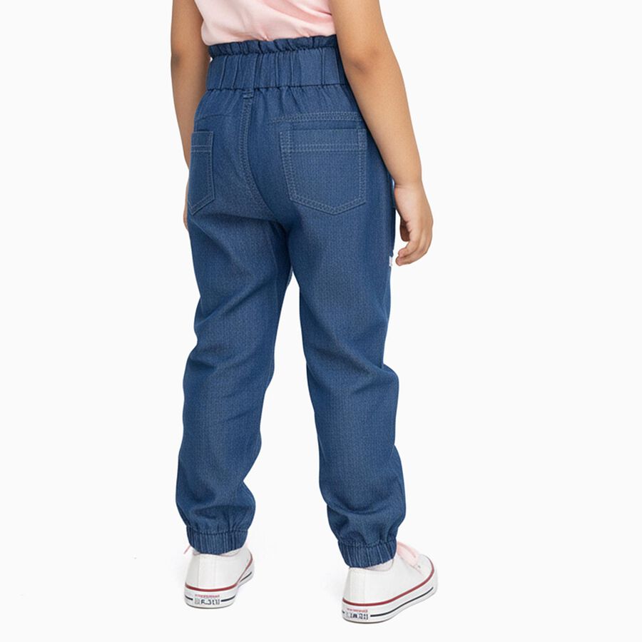 Girls' Jeans, मध्यम नीला, large image number null