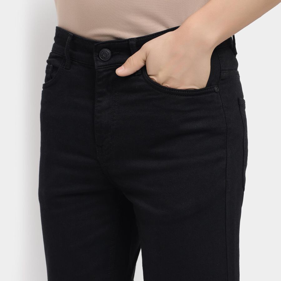 Men's 100% Cotton Slim Fit Jeans , Black, large image number null