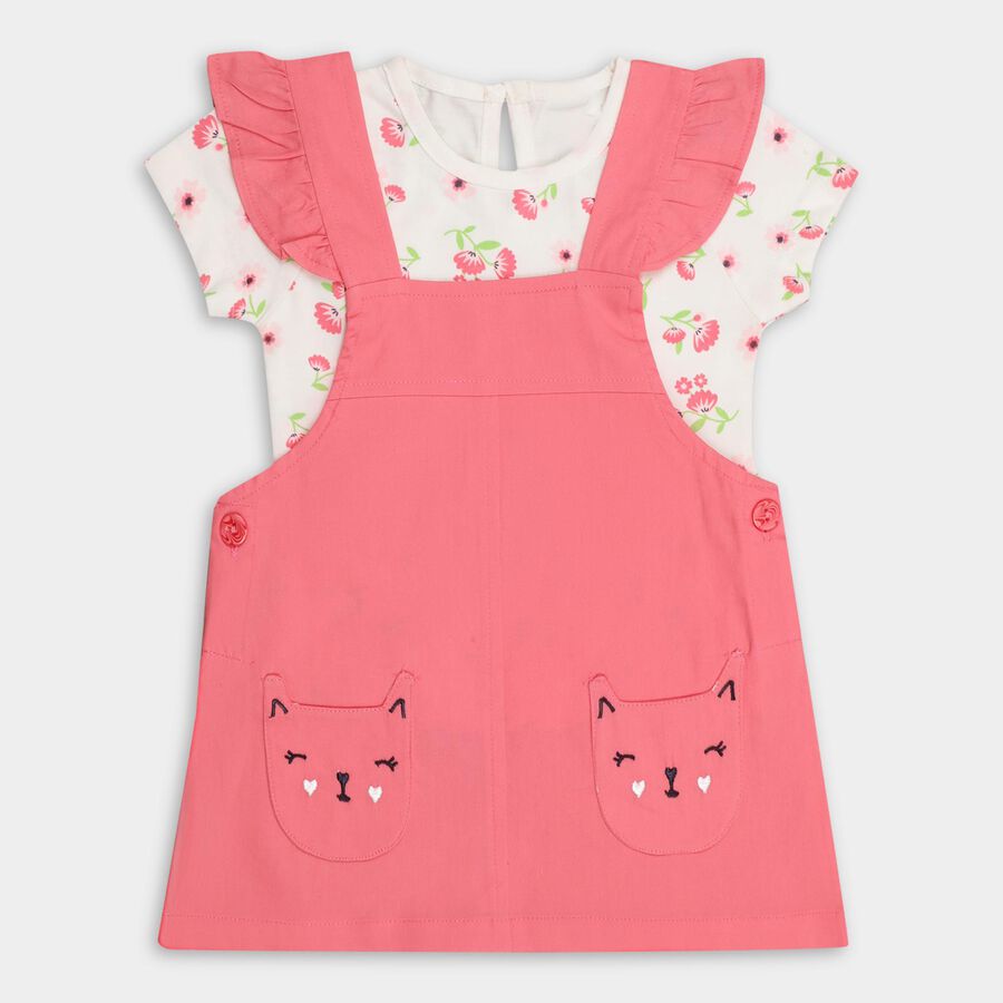 Infants' 100% Cotton Top Skirt , Pink, large image number null
