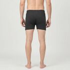 Men's Charcoal Regular Fit Solid Trunks, चारकोल, small