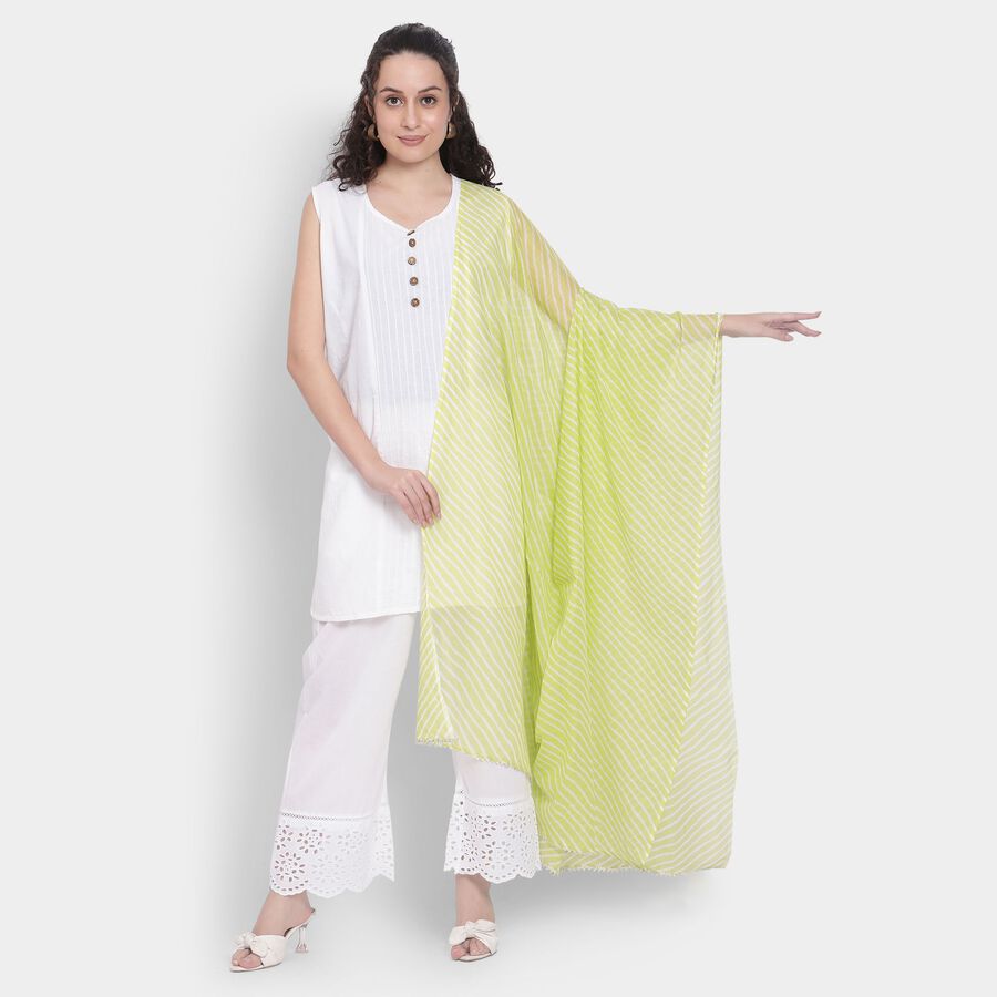 Ladies' Dupatta , हल्का हरा, large image number null