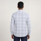 Men's Grey Cotton Classic Casual Shirt, Light Grey, small