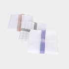 Men's Dark Grey Checked Pack of 3 Handkerchief, Dark Grey, small