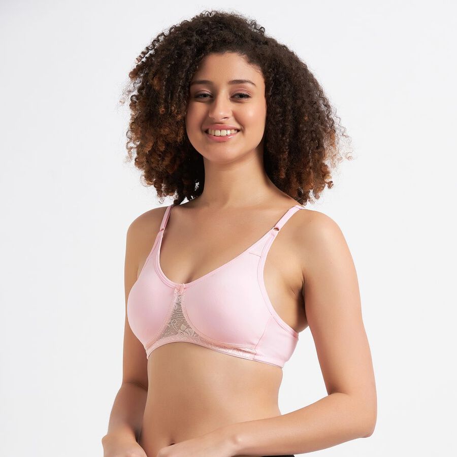 Ladies' Non-Padded Bra, Light Pink, large image number null