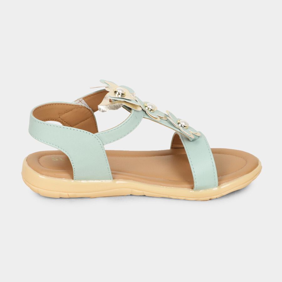 Girls' Sandal, हरा, large image number null