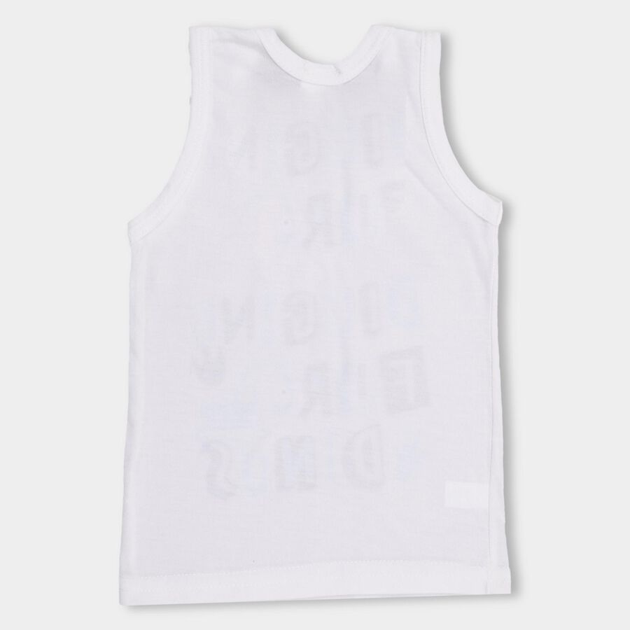 Infants' 100% Cotton Vest , White, large image number null