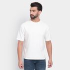 Men's Round Neck Half Sleeves T-Shirt , White, small image number null