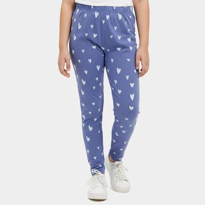 Girls' Lilac Regular Fit Dreamer Printed Pyjama