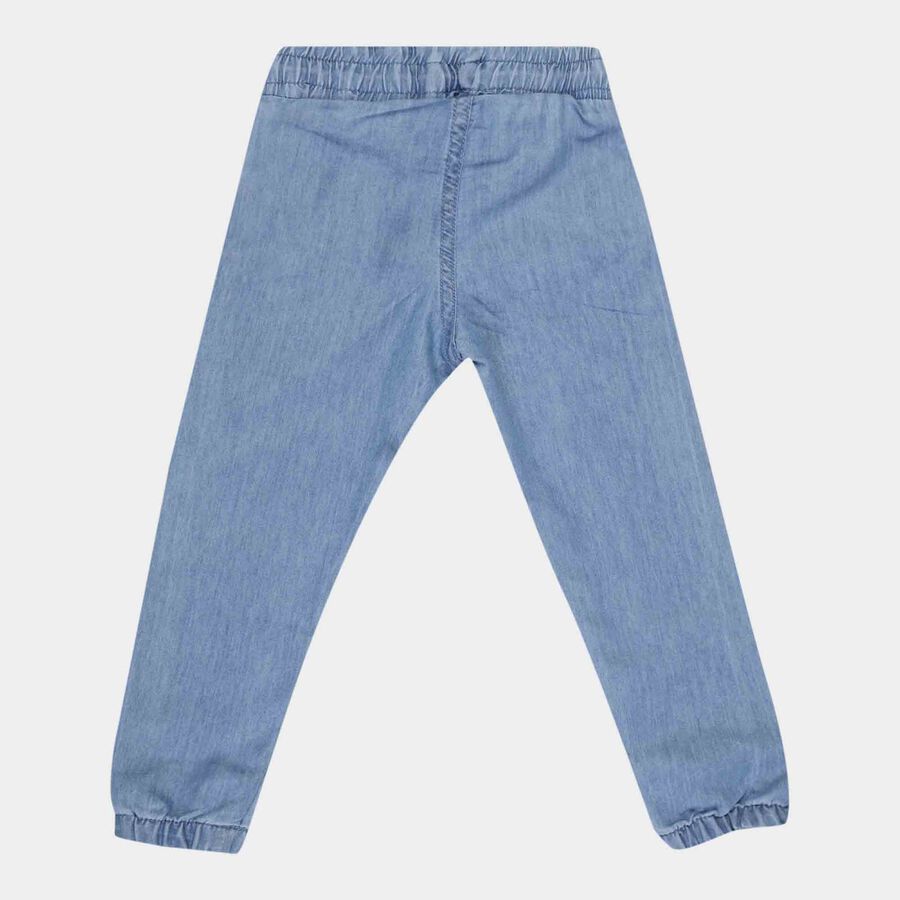 Girls Basic Jeans, Mid Blue, large image number null
