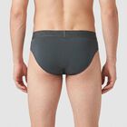 Men's Black Regular Fit Briefs, काला, small