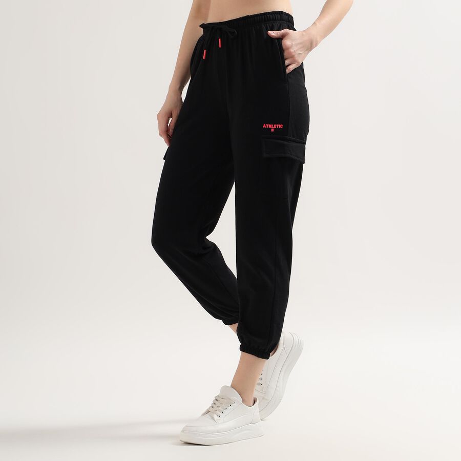 Ladies' Regular Track Pants, Black, large image number null