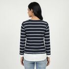 Women's Navy Blue Top, Navy Blue, small