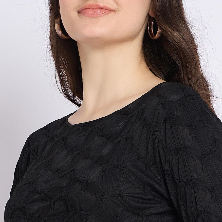 Ladies'  Crop  Top, Black, large image number null