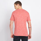 Cotton Round Neck T-Shirt, Peach, small image number null
