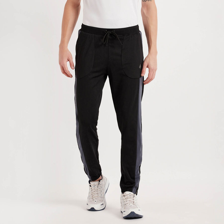 Cut & Sew Track Pants, काला, large image number null