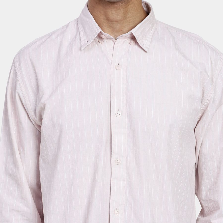 Men's 100% Cotton Casual Shirt, Peach, large image number null
