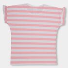 Girls' 100% Cotton T-Shirt , गुलाबी, small image number null