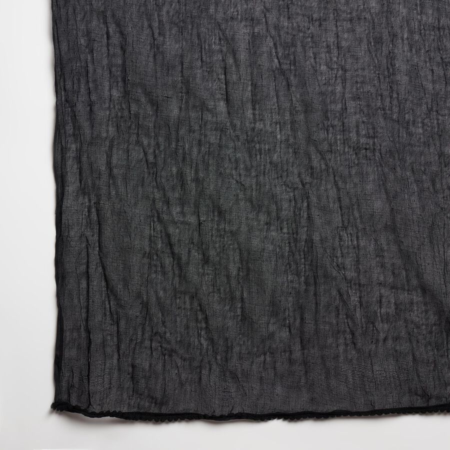 Ladies' Dupatta, काला, large image number null