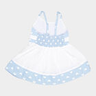 Infants Cotton Printed Frock, White, small image number null
