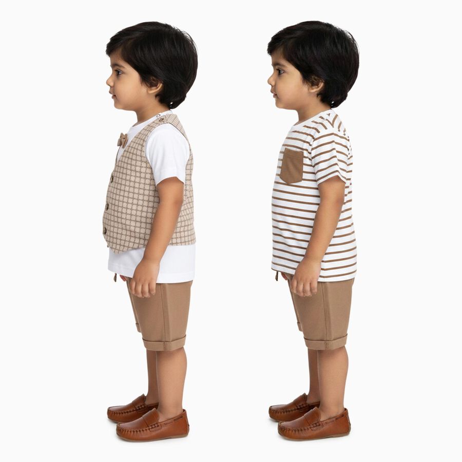 Infants' 100% Cotton Baba Suit, गहरा पीला, large image number null