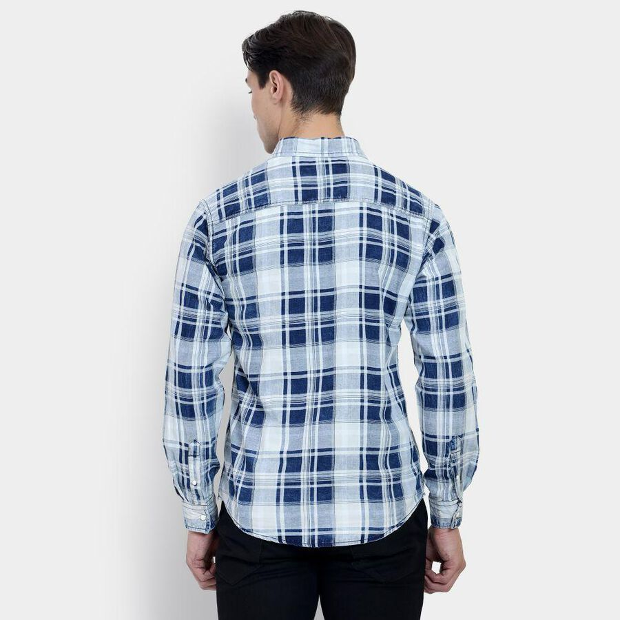 Men's 100% Cotton Casual Shirt , Light Blue, large image number null