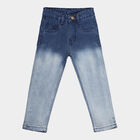 Boys Slim Fit Jeans, मध्यम नीला, small image number null