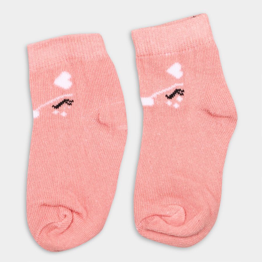 Girl's Socks (Pack of 2), Light Grey, large image number null