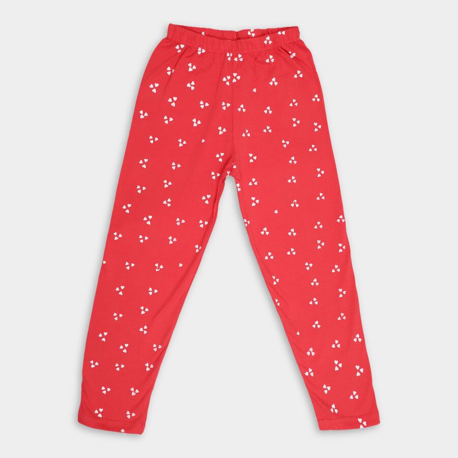 Girls' Pyjama, मूँगा (कोरल), large image number null