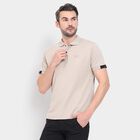 Men's Collared Half Sleeves T-Shirt , Beige, small image number null