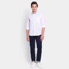 Men's 100% Cotton Casual Shirt, ऑफ व्हाइट, small image number null